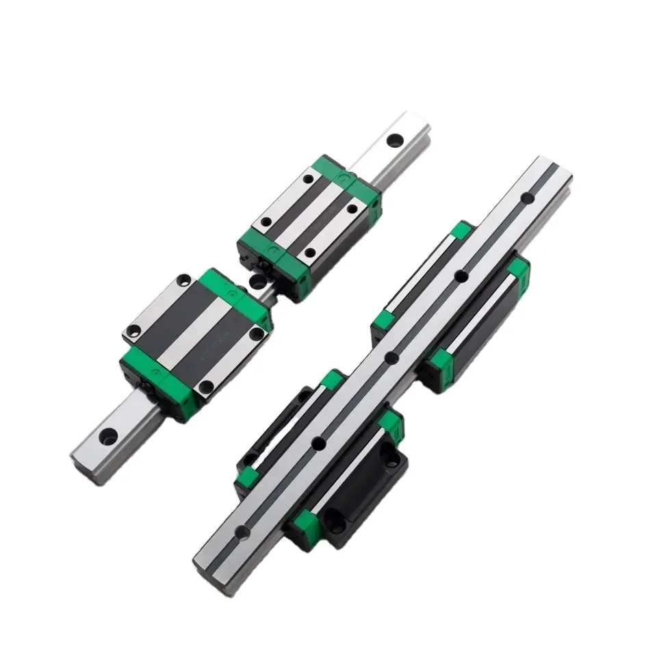 China hot sale linear guides hiwin linear guide rail 1000mm 2000mm hgw20 linear guide slider rails block bearing