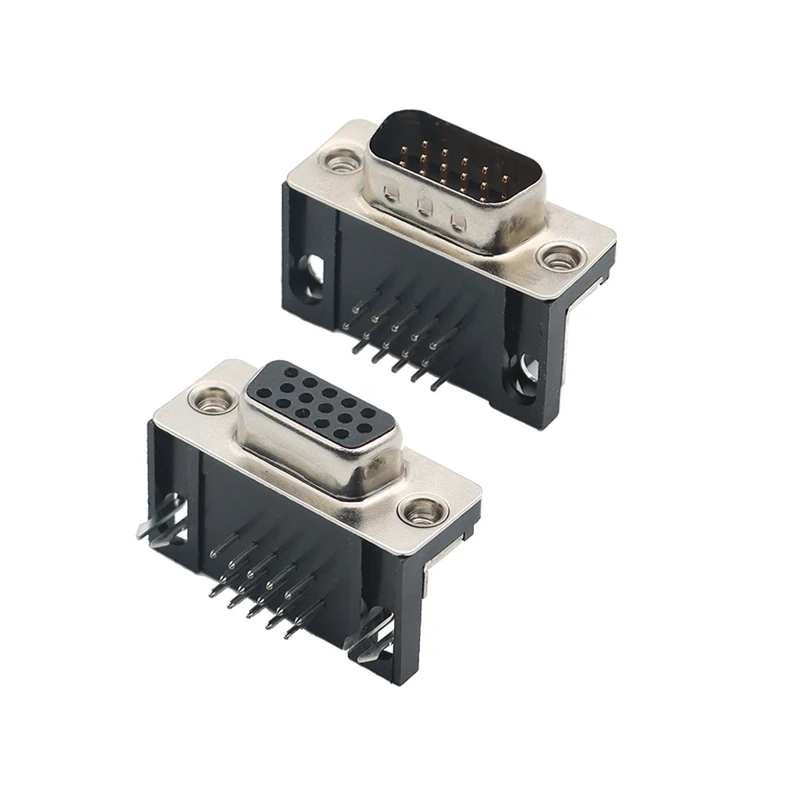 Factory Custom Double Row 15 Pin Female D-SUB Connector