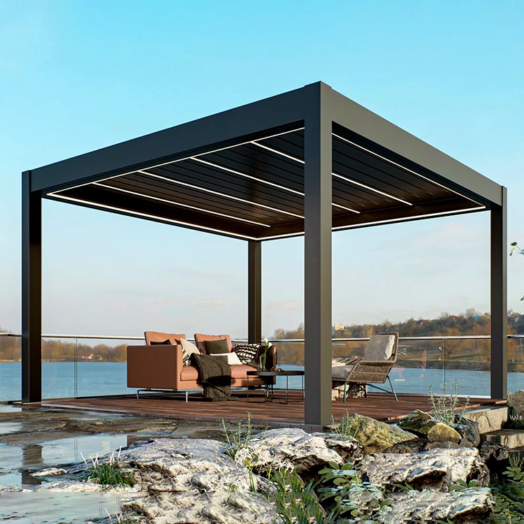 Immer Heavy Duty Pergola-aluminium Bioclimatic 5x3 Pergolas And Gazebos Outdoor