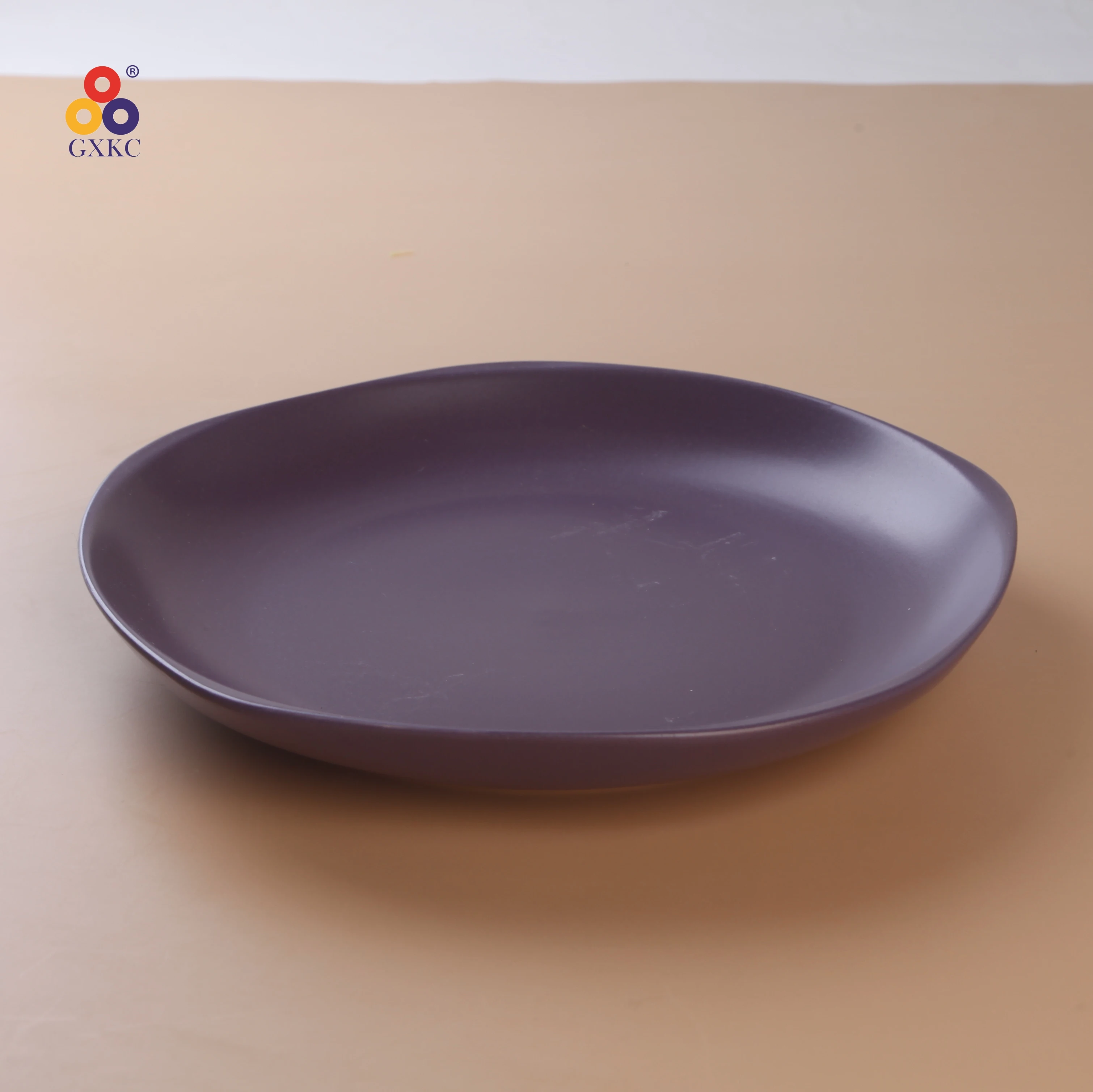 Nordic Purple Crokery Color Glaze Tableware Stoneware Ceramics Plates Dinnerware Dinner Set Kitchen Utensils Kitchenware Western