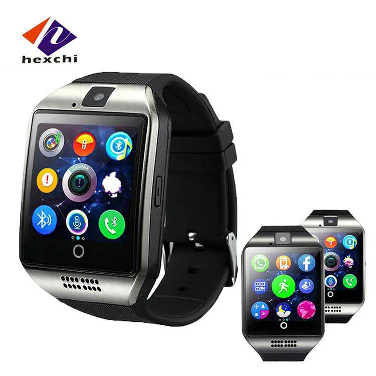 New Q18 sport watch smart TF Card Phone GSM Camera health watch smart for Android wearable devices phone smart watch