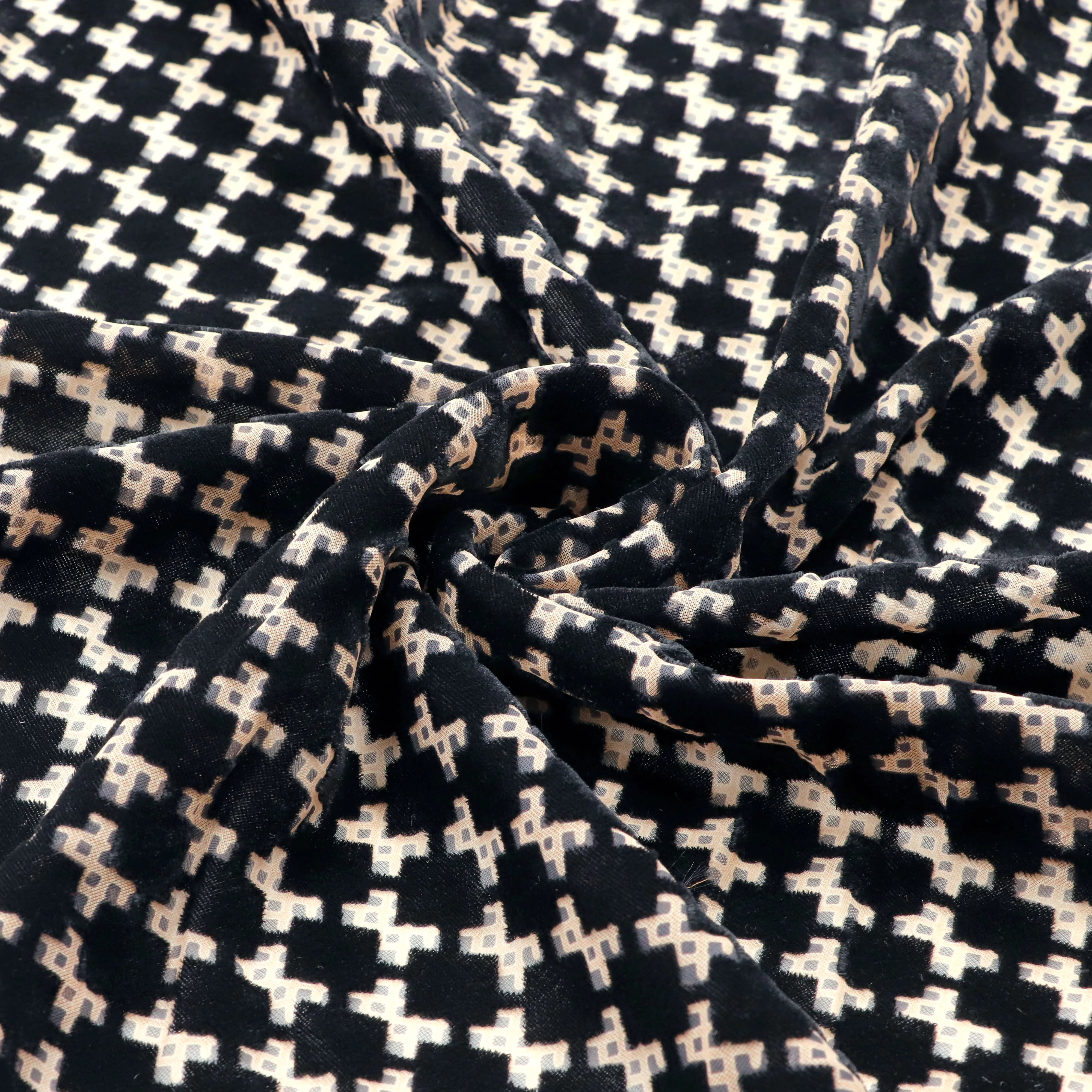 18%NYLON 82%Viscose sale burnout nylon rayon velvet fabric top quality for fashionable dress