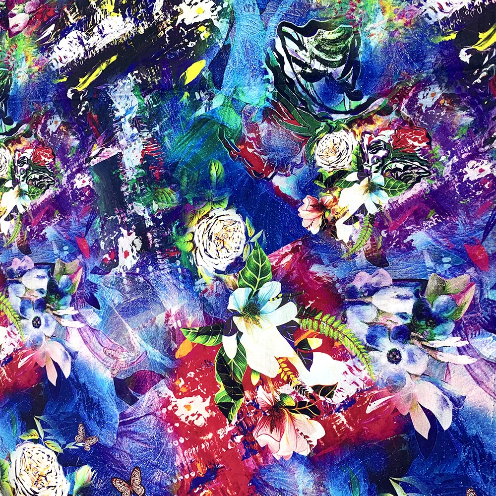 
Popular 110*70 100% Cotton Poplin Plain digital printed Fabric for self factory production 