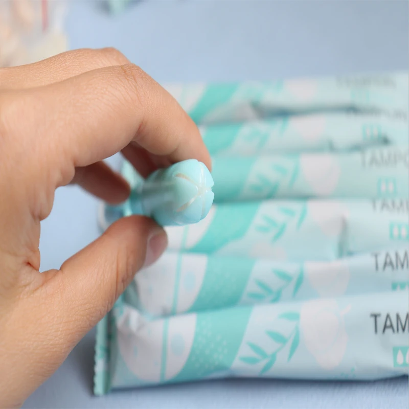 Factory supplier organic cotton tampons eco friendly tampon manufacturers disposable woman cardboard applicator tampons