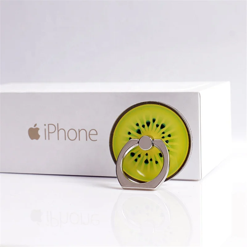 Custom Design Colorful Fruits Style Acrylic Ring Phone Holder