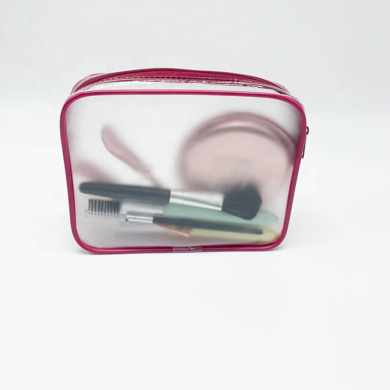 New Arrival Custom Women Clear Organizer Pouches Travel Toiletry Bags Cosmetic Case Transparent PVC Makeup Bag Zipper