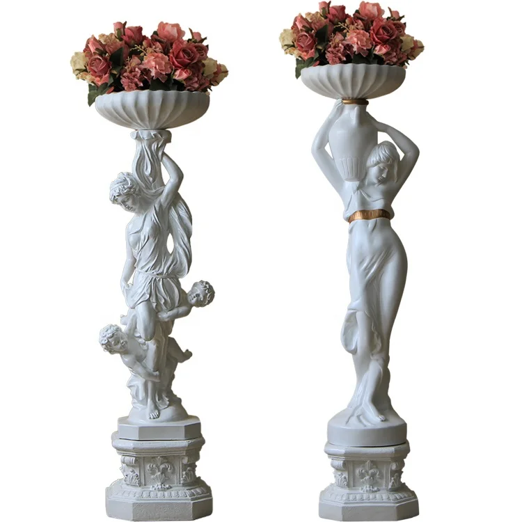 Скульптура Ангела из стекловолокна для украшения сада