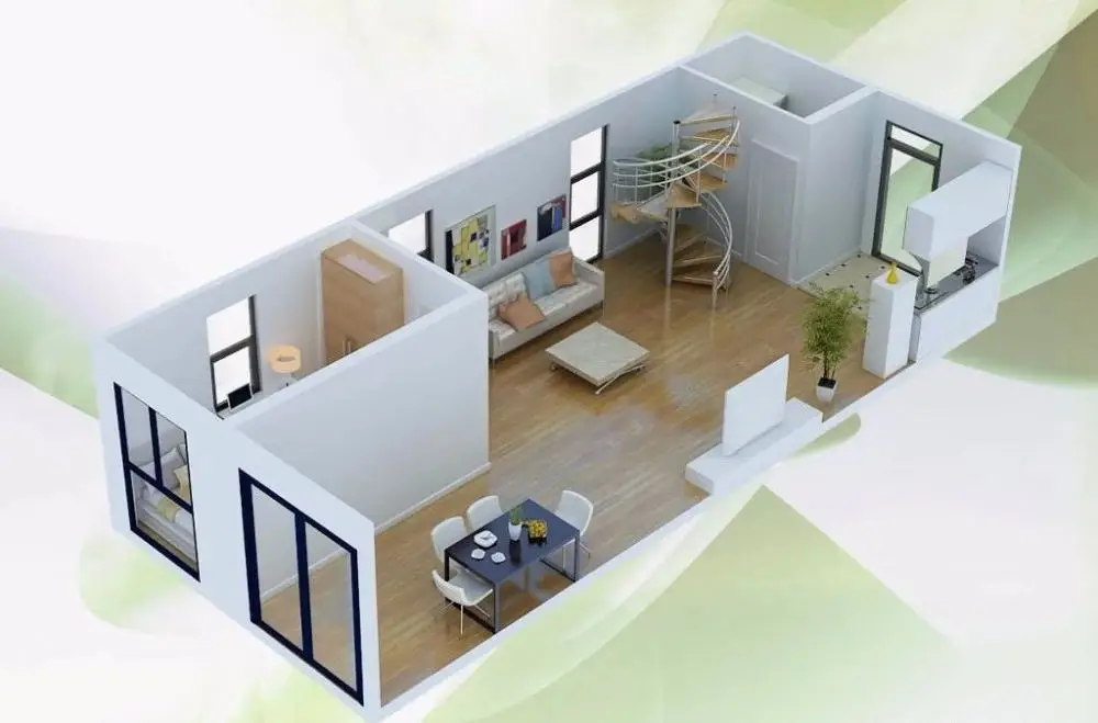 Modified container house prefab mini homes tiny prefabricated detachable modular prefab restaurant