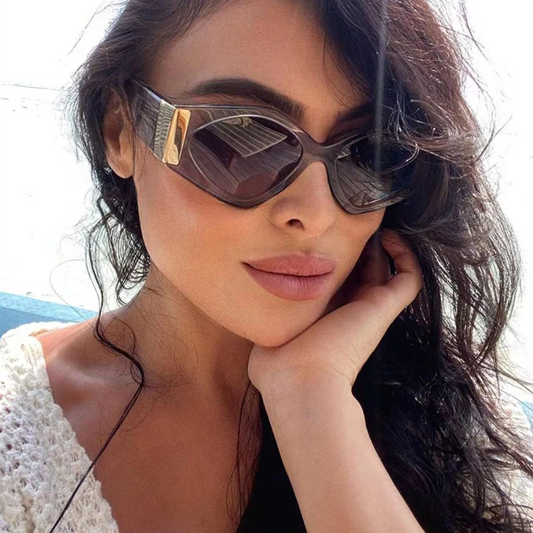 Fashion Vintage Sunglasses Women 2024 New Luxury Shades Female Gradient Lenses Elegant Sun Glasses For Woman Luxury