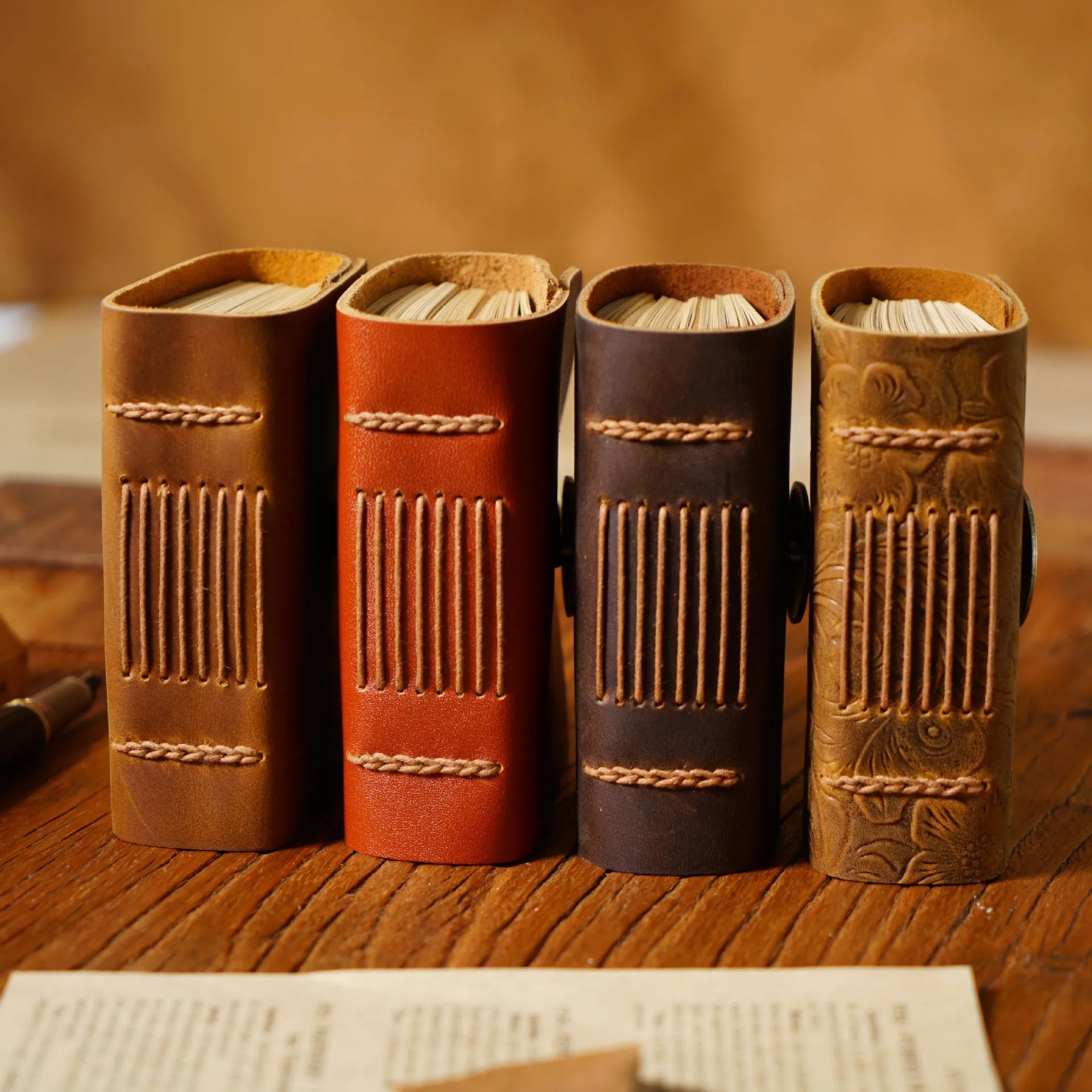 Cowhide Leather Book Genuine Leather Book Handmade Vintage Leather Book