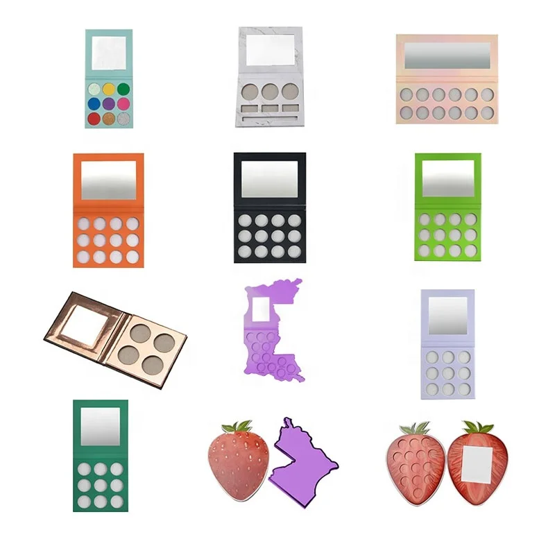 OEM Any Shape  Makeup Eye Shadow Pallete Private Label Custom Eyeshadow Palette