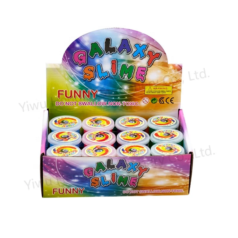 New arrival 4 colors stress relief jelly crystal mud colorful Non-toxic blow bubble squishy slime making kit for kids