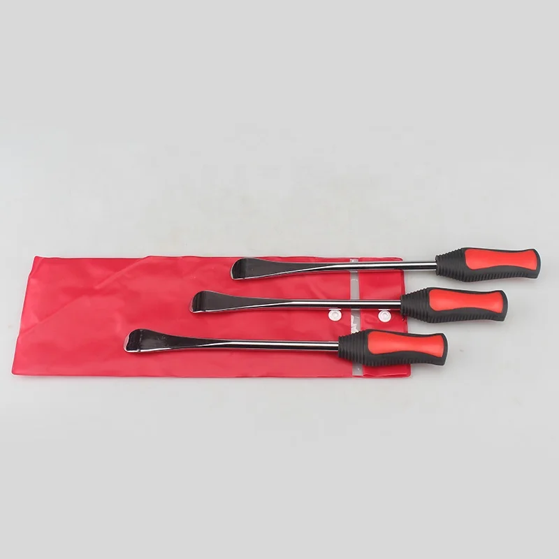 14.5 Inch Long Tire Spoon Levers Repair Iron Tool Kit with Rim Protector for Auto Bicycle Motorcycle