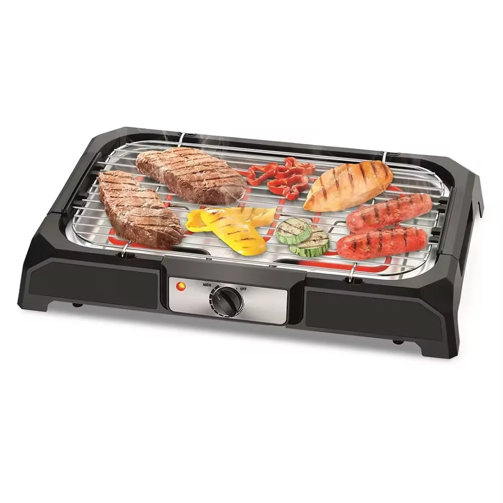 Home electric grill, Table Grill Home Use Adjustable Temperature Control  Meat Griddle Yakitori Grill,110V electric oven Brazil