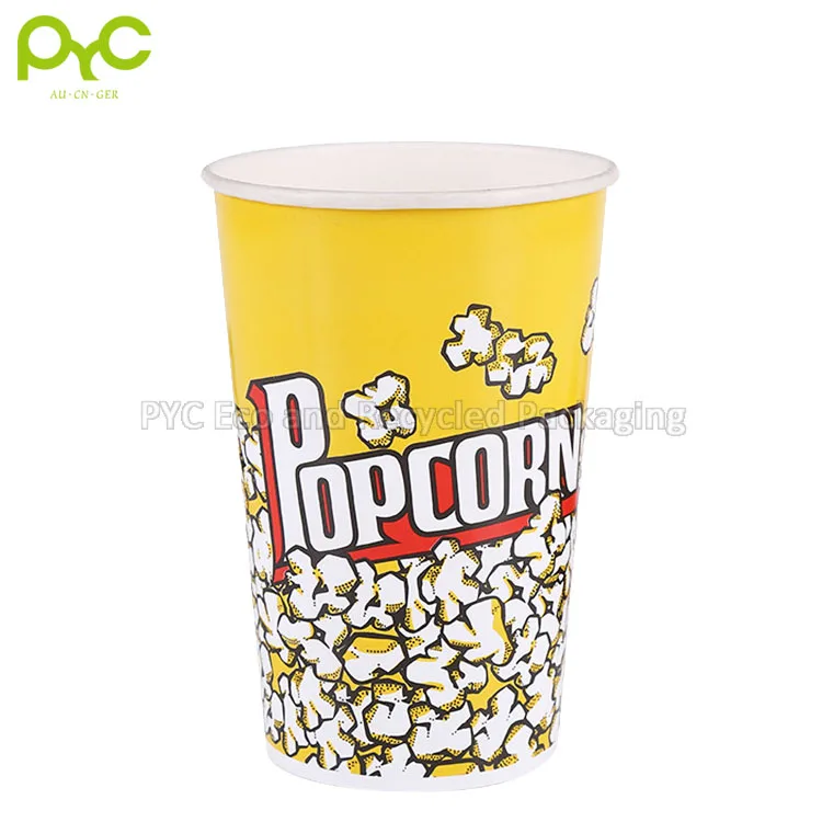 Wholesale Custom 8oz 10oz 12oz Disposable Popcorn Paper Cup
