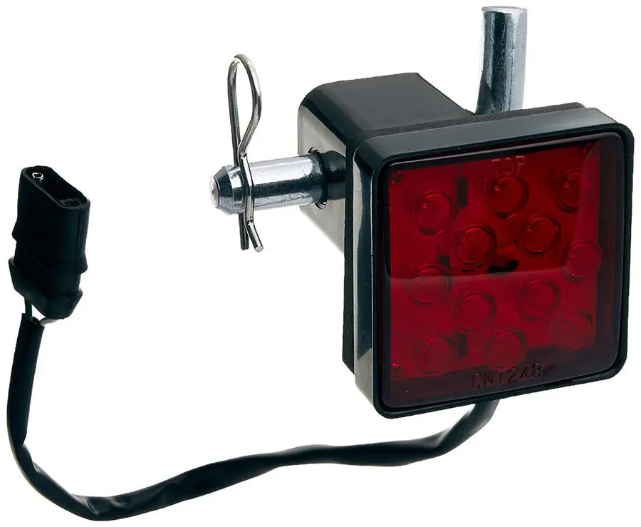 Trailer Hitch Cover with 12 LEDs Brake Light