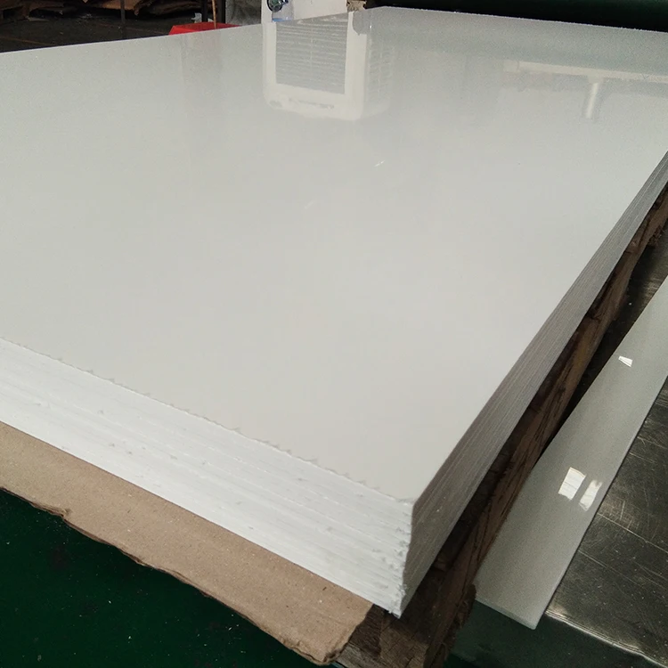 Factory wholesale  4ft*8ft 3-10mm thickness porcelain white acrylic plastic plexiglass sheet