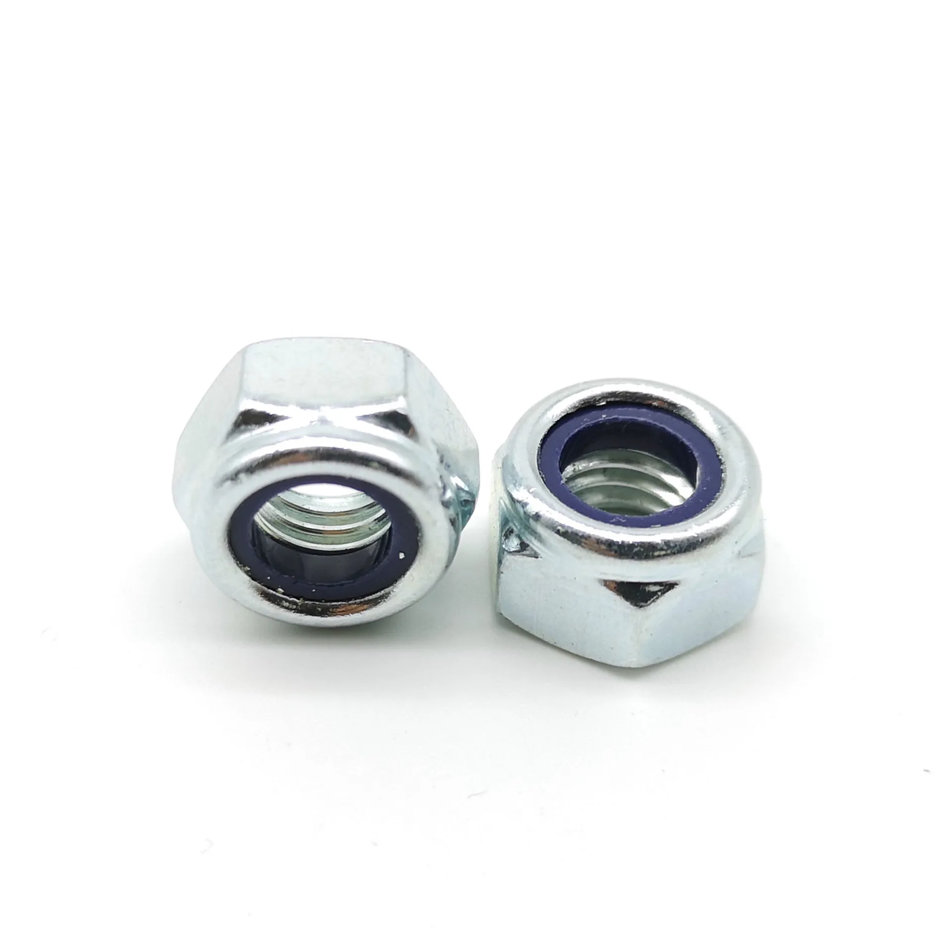 DIN 985 Galvanized Zinc Plated Nickel Plated Hex Locking Nuts Machinery Equipment Assembly Polished M3 Thread Mining Healthcare