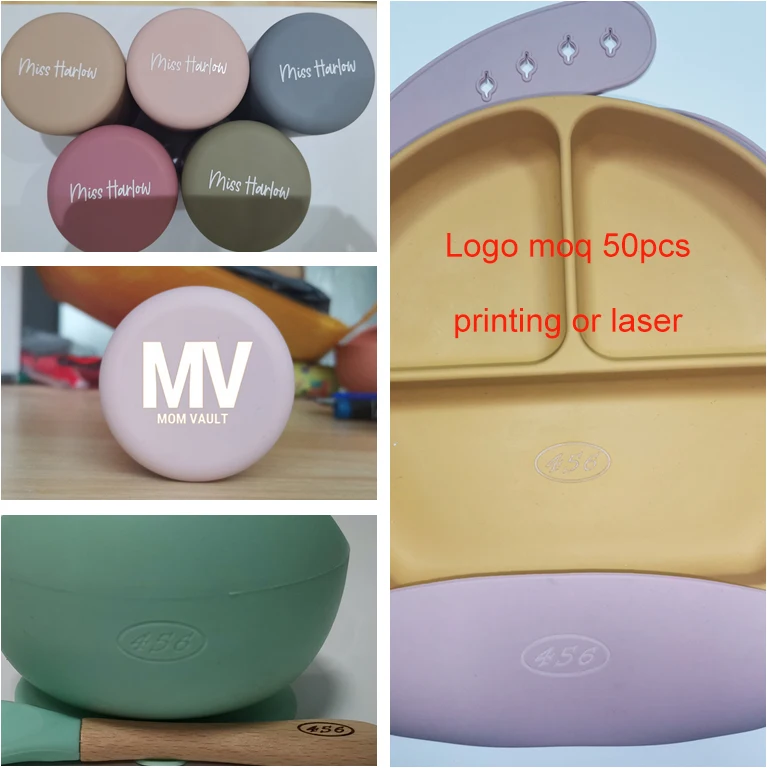 CFT Suction Silicone Baby Feeding Bowl and Spoon