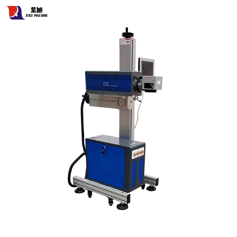 ZIXU Speedy 30W Flying laser printer for wire and cable Co2 Laser Marking Machine for Cable Production Line