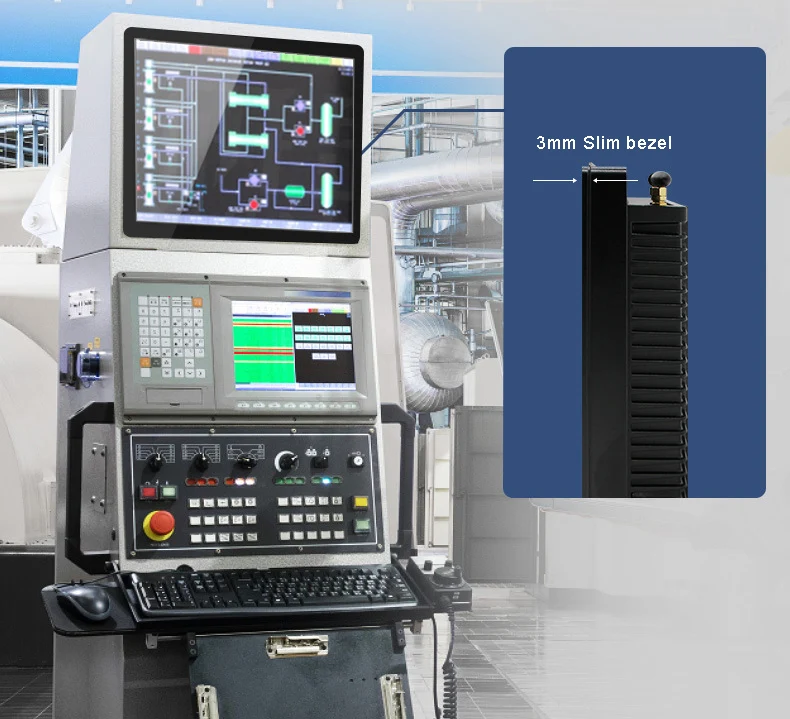 Front panel IP65 waterproof Android Window Linux Ubuntu os 15 inch industrial touch panel pc for CNC machine