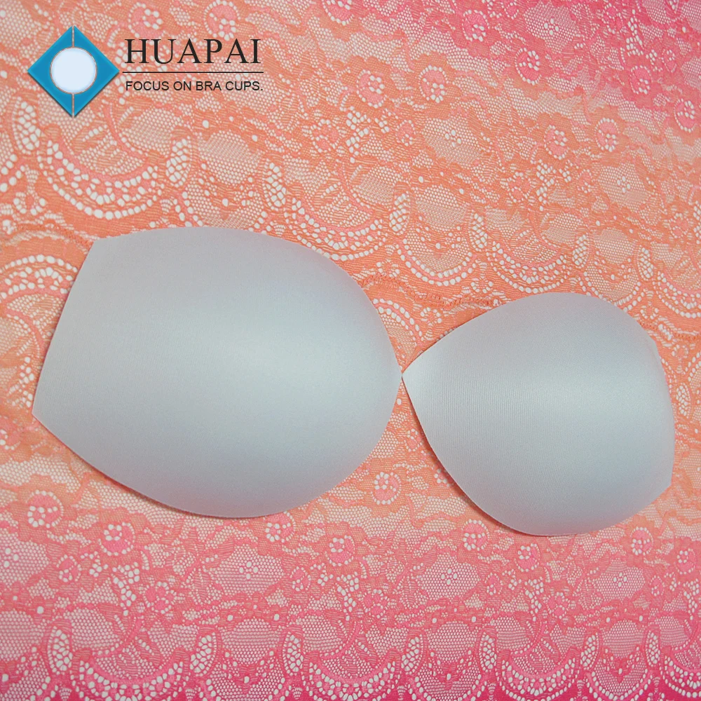 Free samples bra pad popular shape molded foam bra cup for bikini
