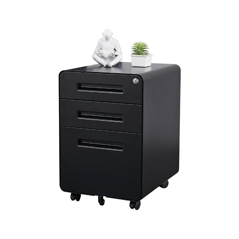 Customized Office Furniture Stainless steel File Storage 3-Drawer Metal Cabinet Storage