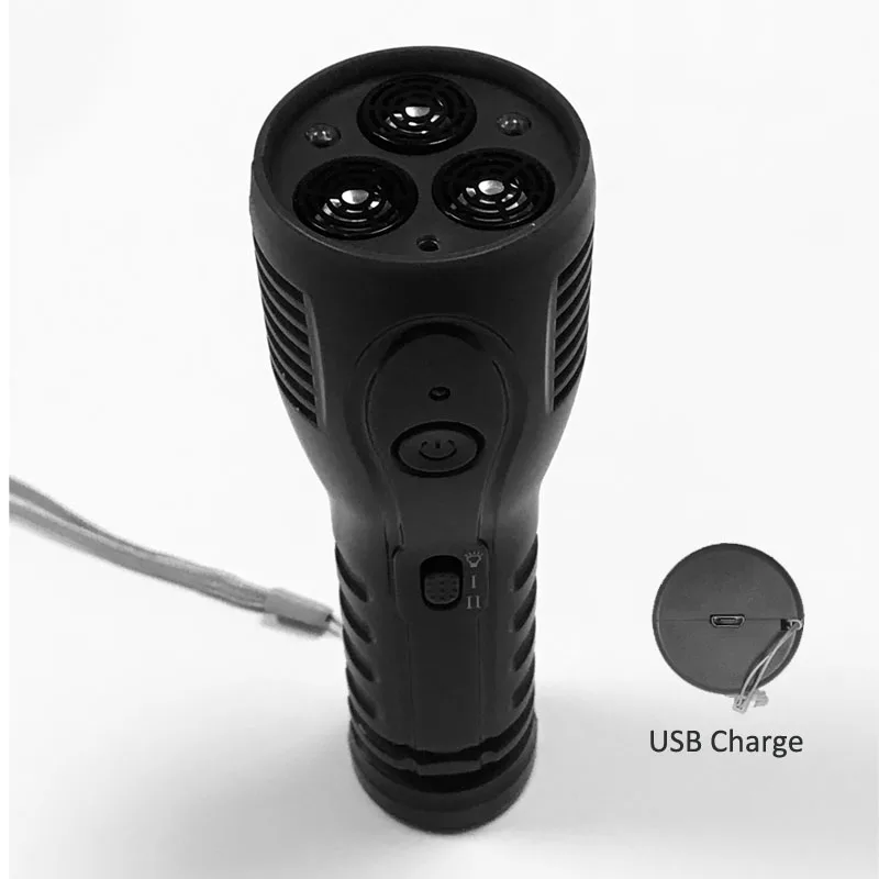 
Pet Training Products USB rechargeable Ultrasonic dog bark control device built in battery flashlight repeller 