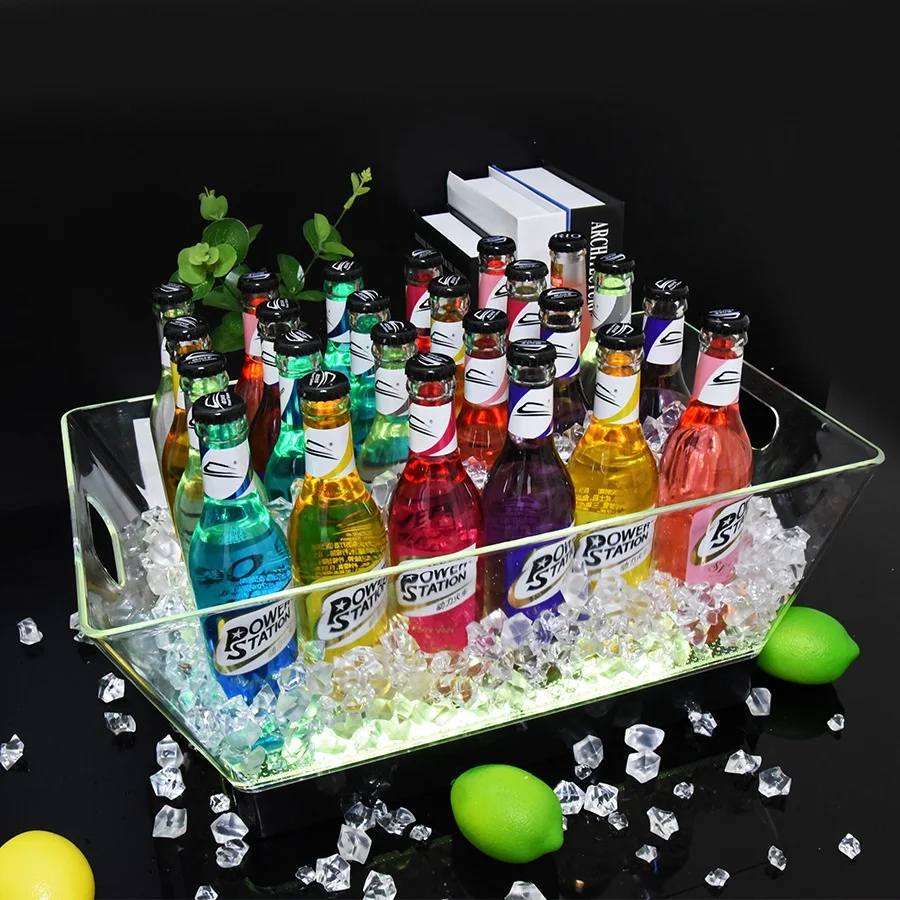 Оптовая продажа Прямая поставка с завода ведро для льда двойными стенками акриловое