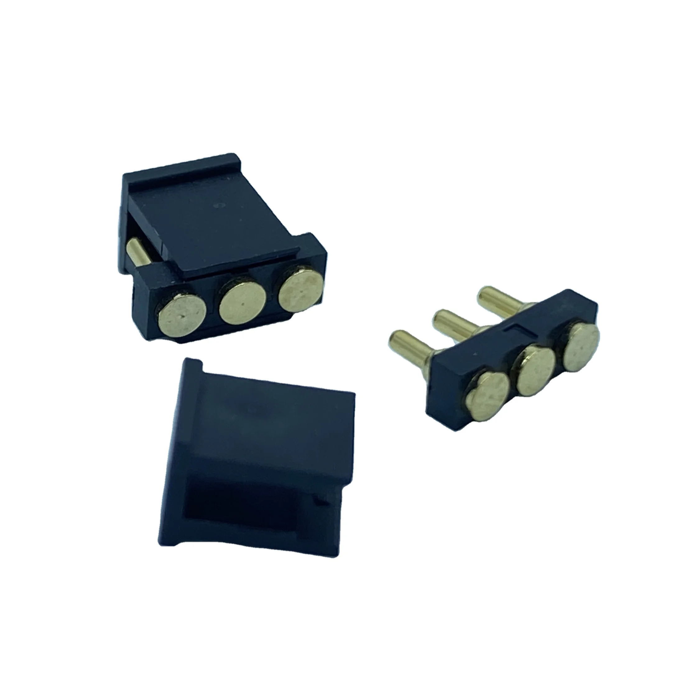 3 Pins SMT Spring Loaded Pogo Pin Connector With Plastic Suction For PCB USB Charger Battery Dock Keyboard Cable