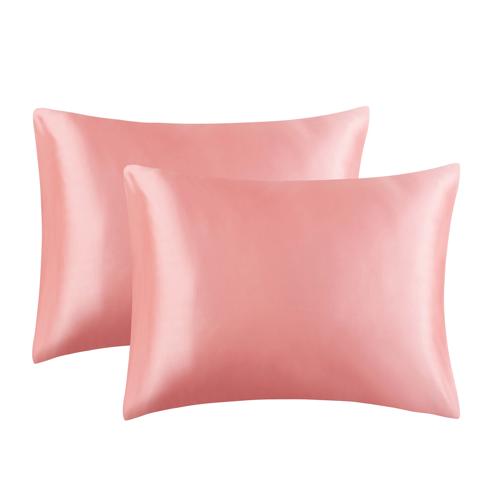 best selling home hotel textile 20x26 inch zipper closure satin pillow case