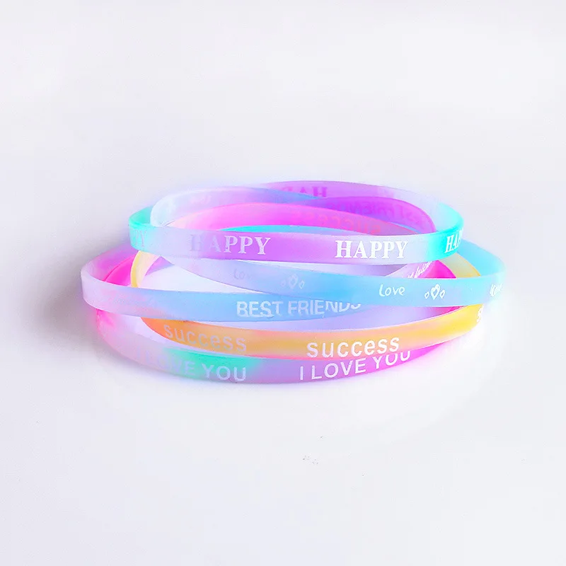Custom Candy Rubber Silicone Slap Bracelet Silicone Wristband Bracelet as Promotional Gift