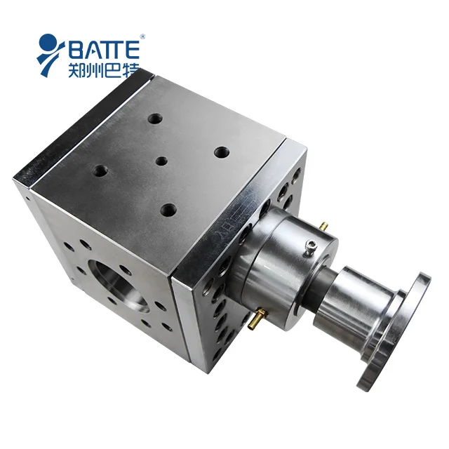 stainless steel polymer transportation pp sheet gear melt pump extruder for plastic granules