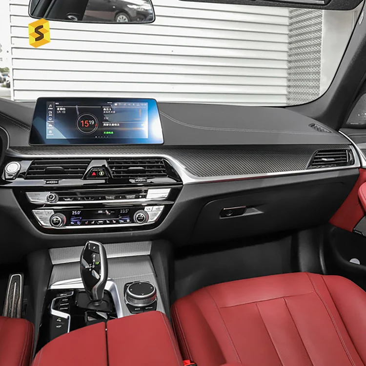 Панель приборной панели ES из углеродного волокна для BMW G30 G38 G32 (2018-2020) аксессуары автомобиля