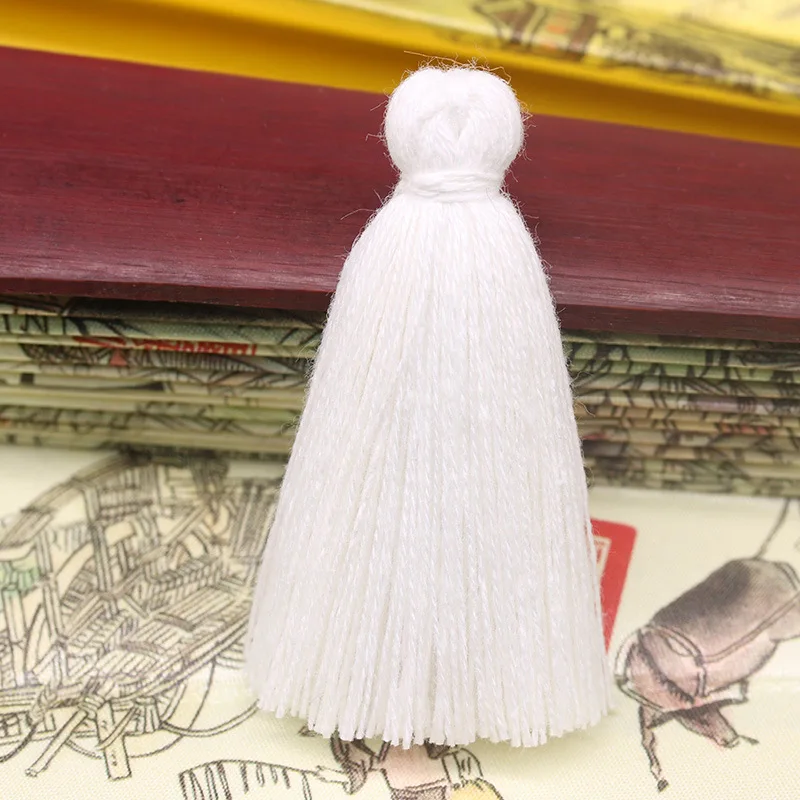 6cm small cotton tassels for clothing accessories