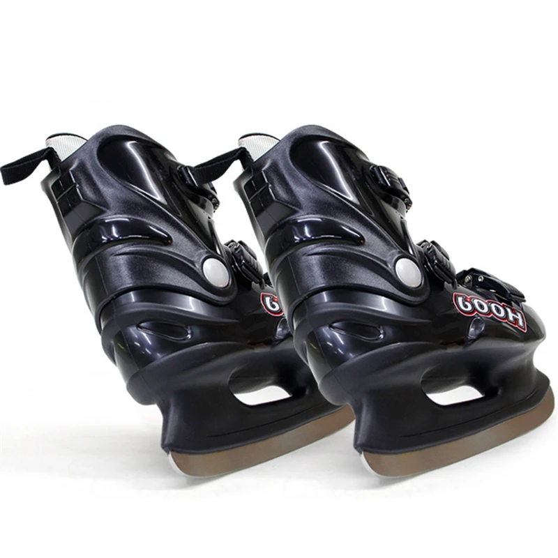 Прочная обувь для катания на коньках с шайбой классический дизайн детей подростков и взрослых
