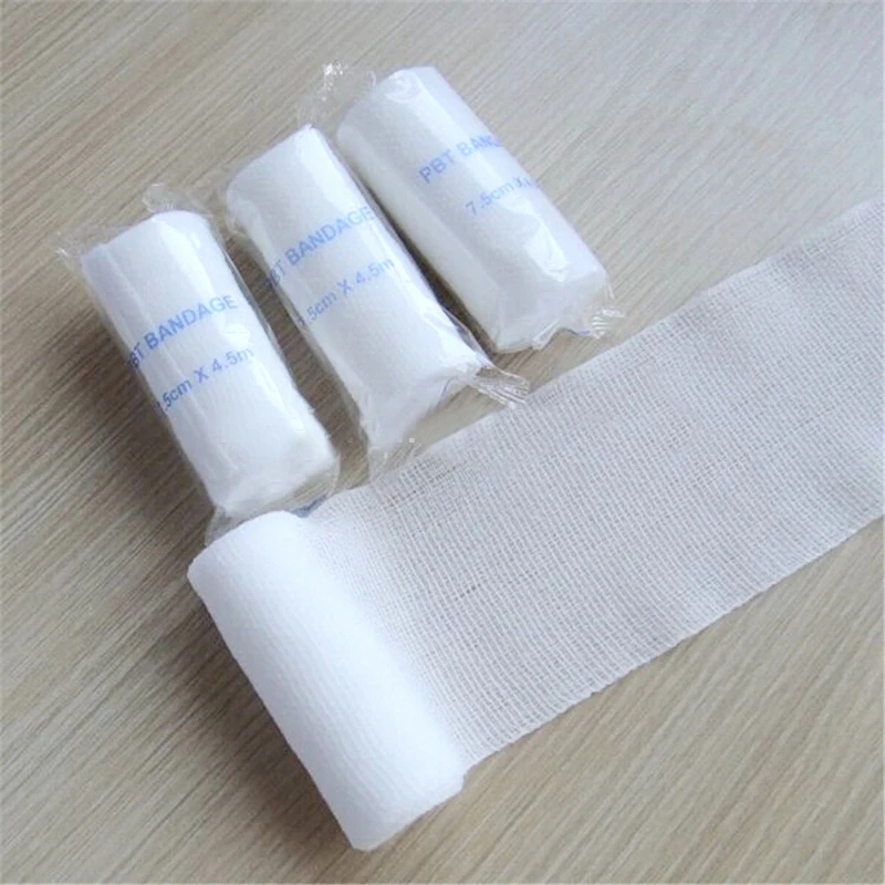 Chinese Manufacture OEM Medical High Absorbency Surgical Sterile  Softness Cotton Gauze PBT Bandage