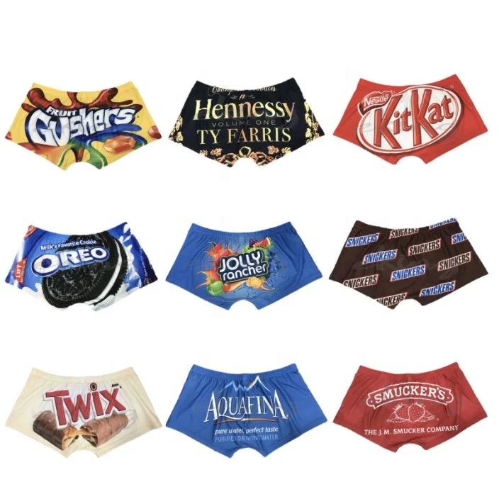  2021 Apparel Vendor Hot Sale Custom Printed Summer Snack Shorts Plus Size Candy Booty