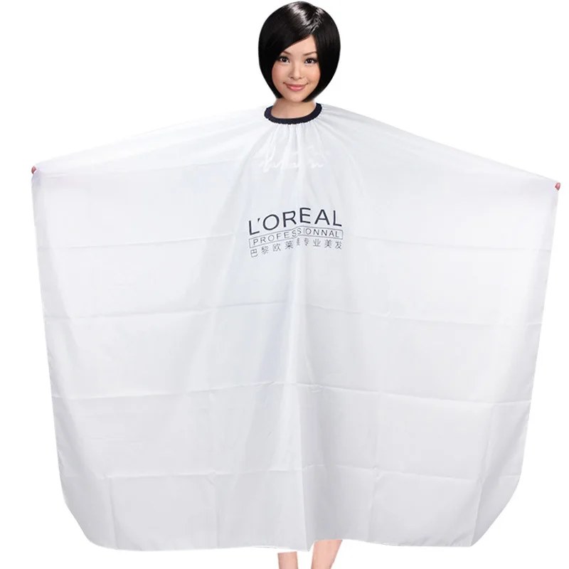 Waterproof Fine Fabric Hair Trimming Cape Barber Gown with Snap button Pro Stretch Haircut Cape