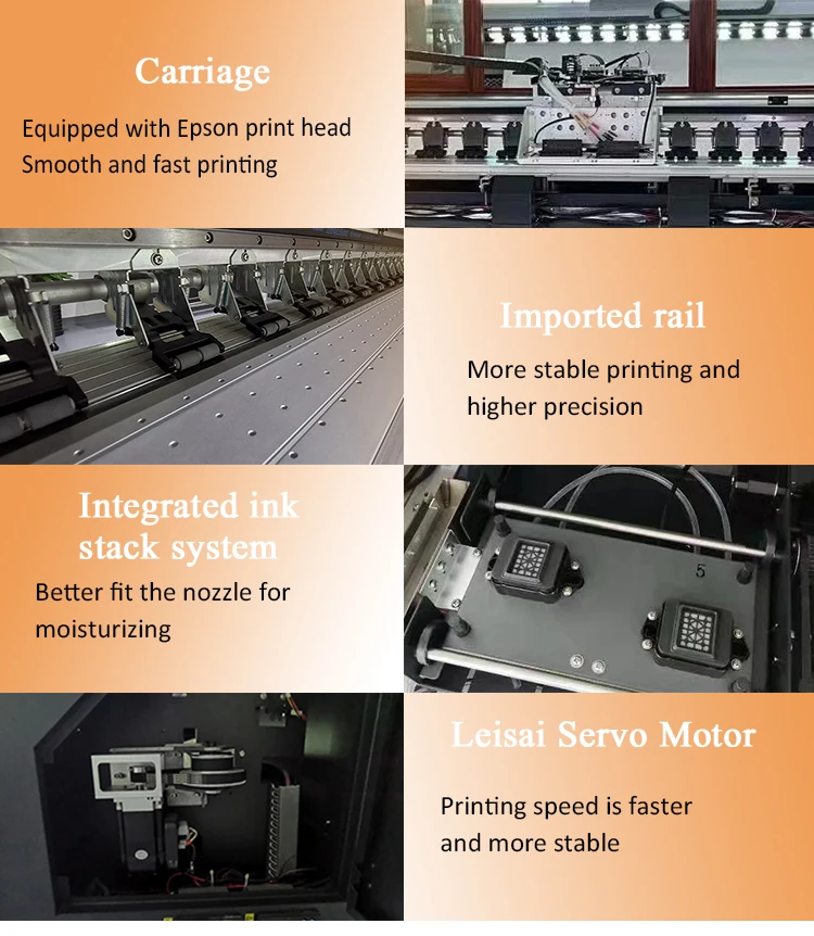6 Feet Digital Flex Banner Plotter Vinyl Eco Printer 1.6m Eco Solvent Printer for Advertising Flex Banner