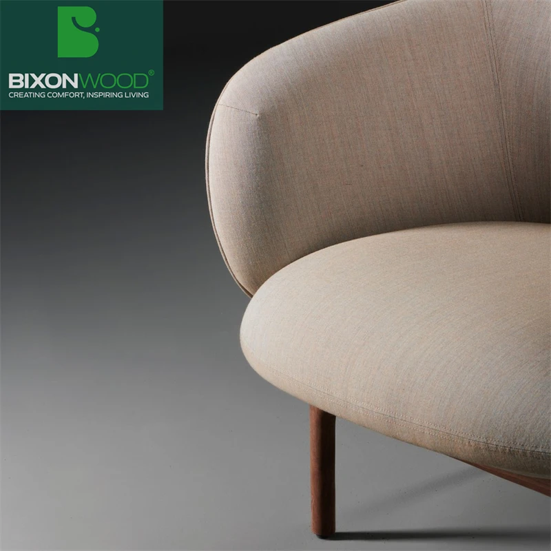 BIXONWOOD Modern Luxury Arm Sofa Leisure Chair Set Royal Living Room Lounge with Solid Wood Leg for Dining and Outdoor Use