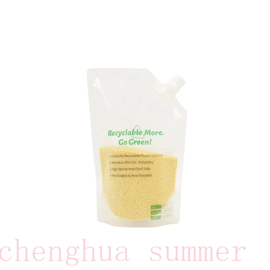 Custom Black Kraft Paper Packaging Pouch Bag Ziplock with Windows for Tea Rice Food Flour Nut Stand up Bag Carton Packing