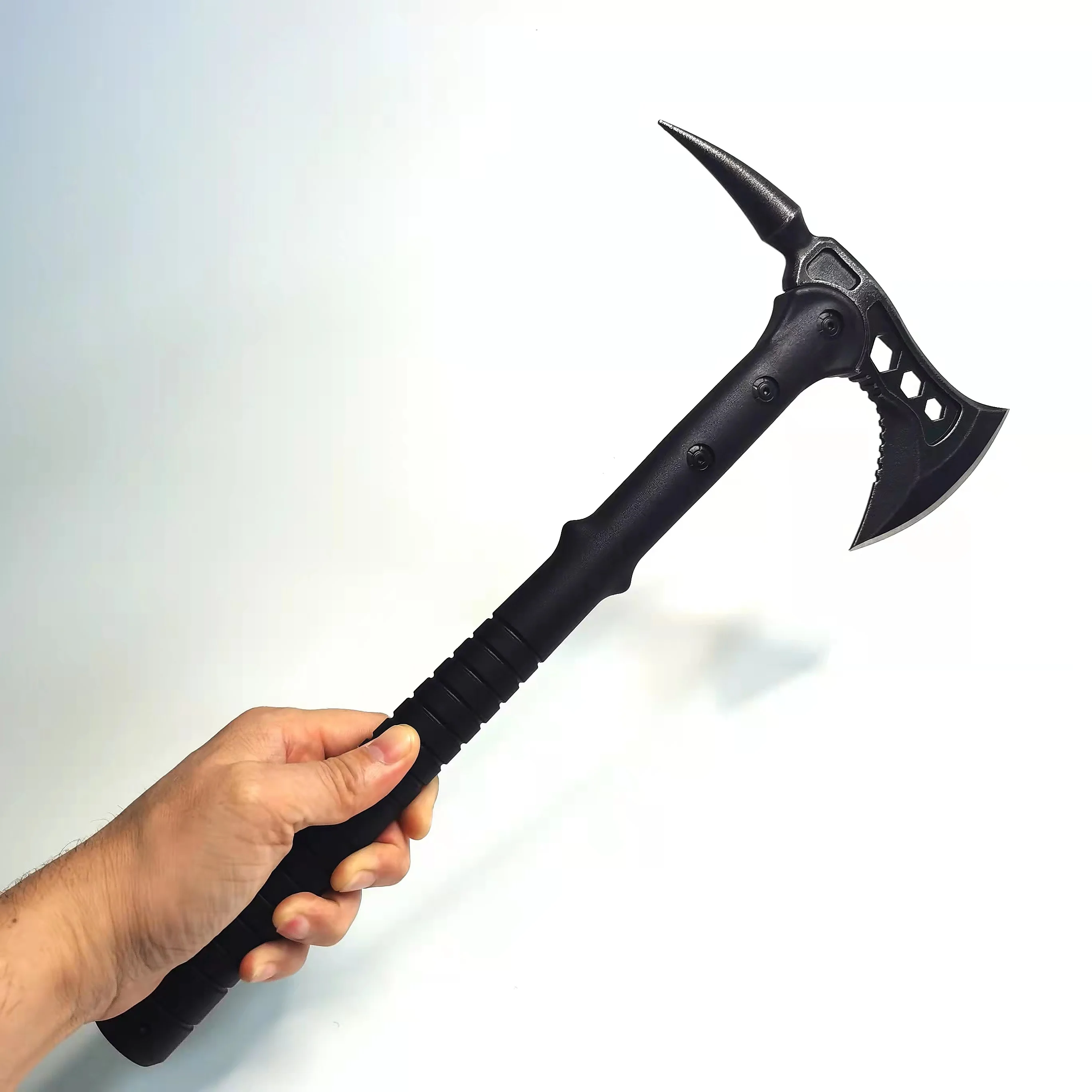 hot selling stainless Steel  Camping Axe Splitting Maul Survival Hatchet with Fiberglass Handle