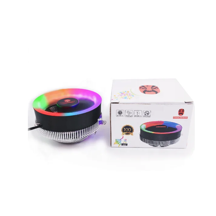 Заводская цена кулер для ЦП Coolmoon цветной Moon RGB-подсветка вентилятор охлаждения компьютера