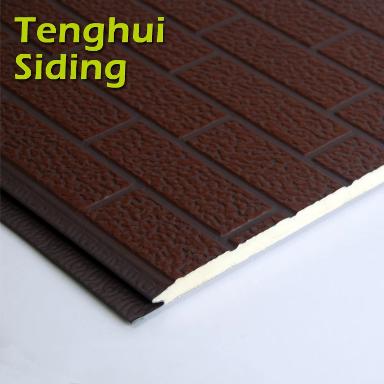 Tenghui Siding Insulated Metal Panels Prehab House Metal Wall Panels Metal Exterior Wall Panels