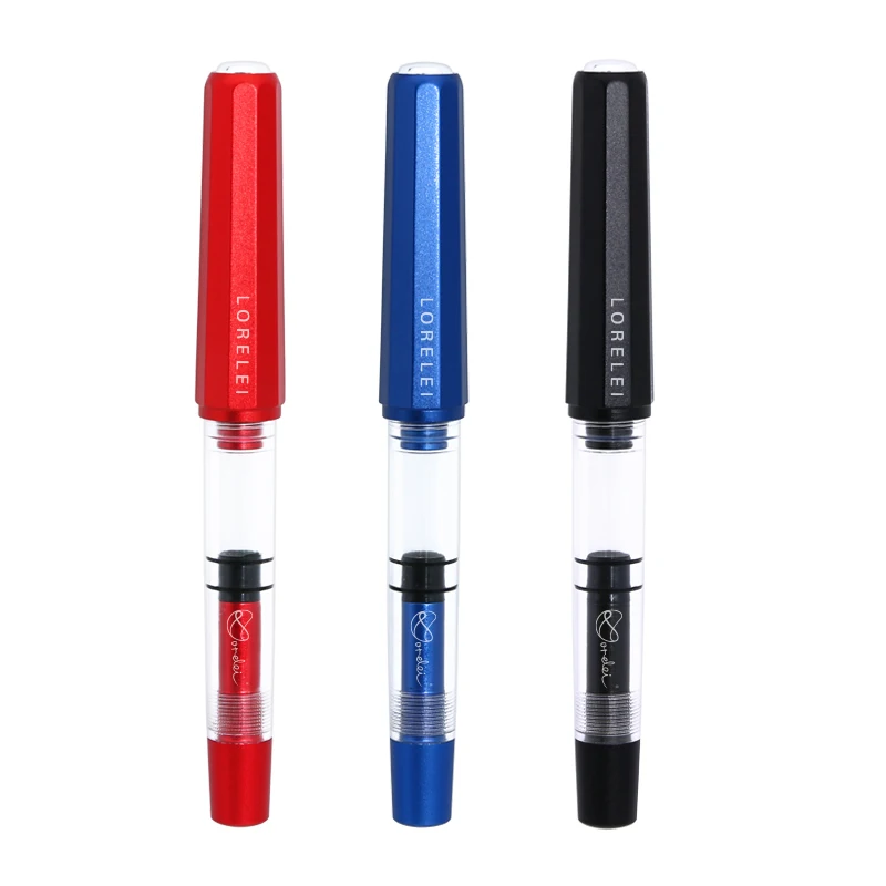 LORELEI Luxury Acrylic And Aluminum Alloy Fashion Design Low MOQ Color Business Writing Practice Gift Fountain pen