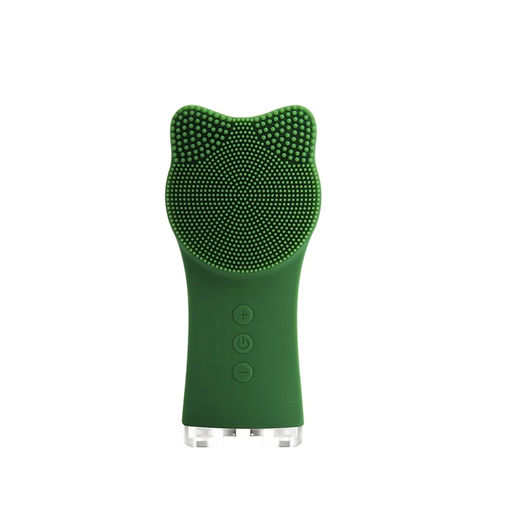 Силиконовые Очищающая щетка для лица Sonic Face Scrubbers IPX7 водонепроницаемый Электрический очищающий массажер