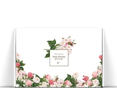 Economical Custom Design Gift Rectangle Color Paper Packing Box