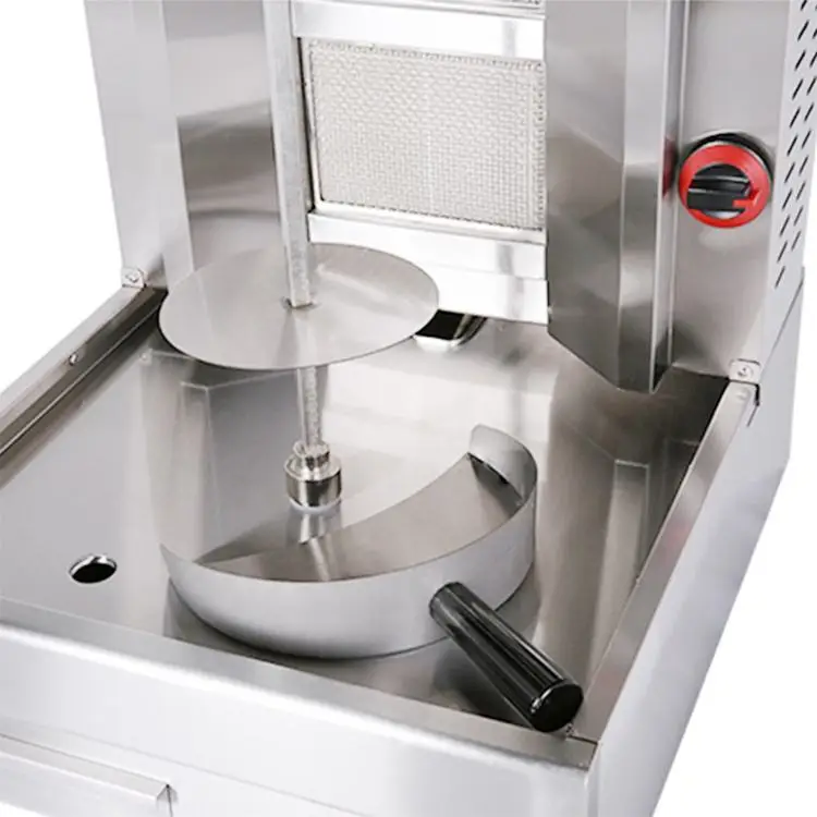 Multifunctional Commercial 4 Burners Gas Automatic Chicken Shawarma Kebab Doner Maker Grill Machine Price For Sale