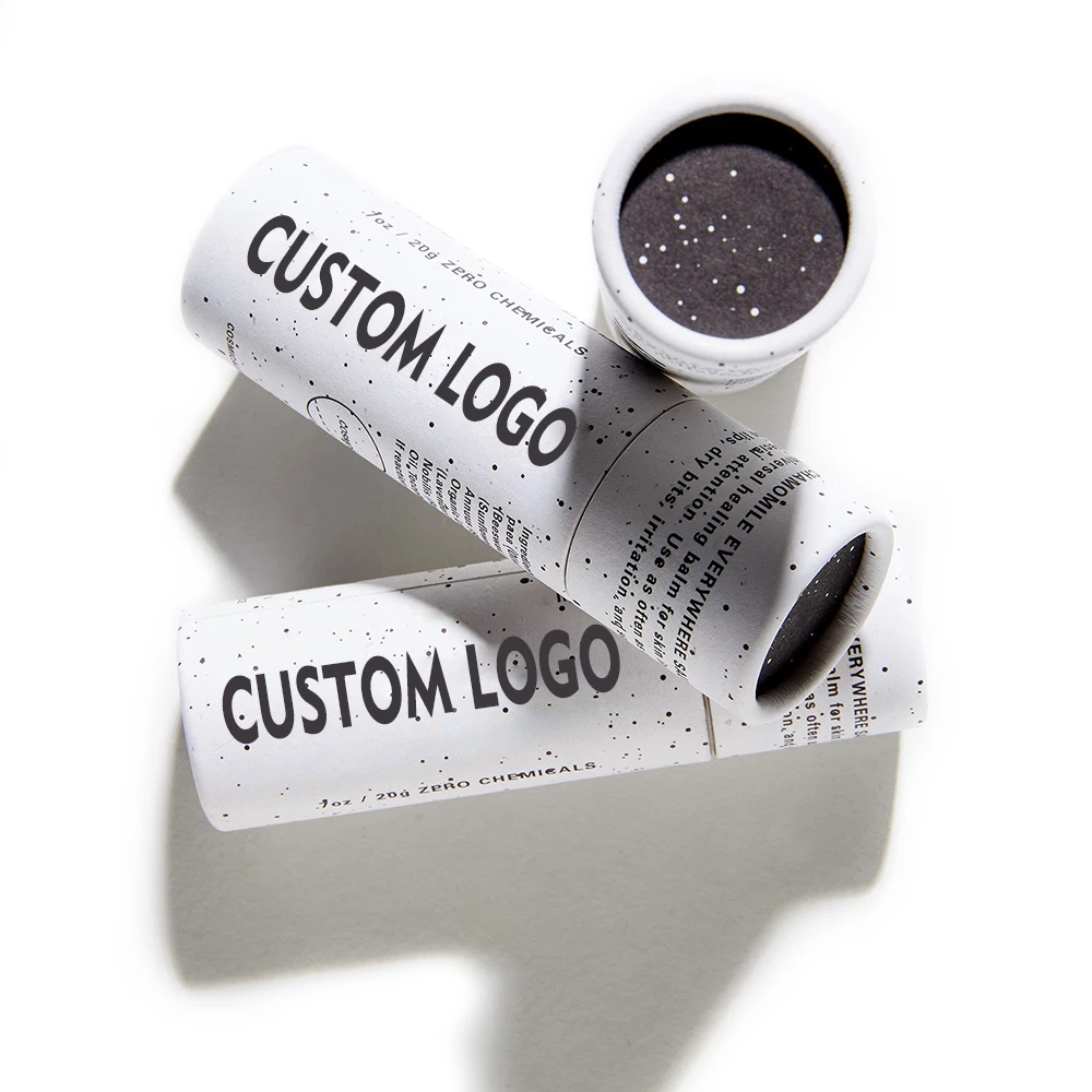 Private Label New Style Eco Friendly T-Shirt Clothes Sleepwear Bra Underwear Lingerie Round Cylinder Tube Paper Boxes Packaging